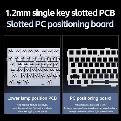 MCHOSE G75 Pro Customized Tri-Mode Mechanical Keyboard 8000Mah Wireless Bluetooth RGB Hot Swap PBT Gasket for PC Gaming E-Sports